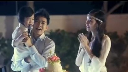 林志颖晒婚礼视频称妻子baby Kimi当花童抢镜