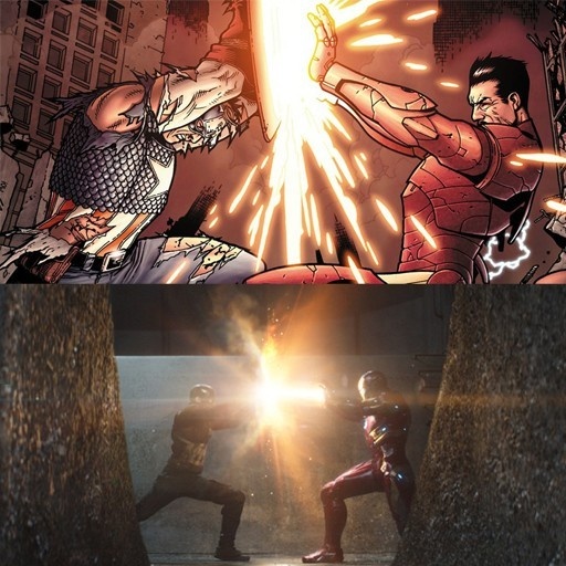 和漫画比 《美队3》内战就像在过家家_电影