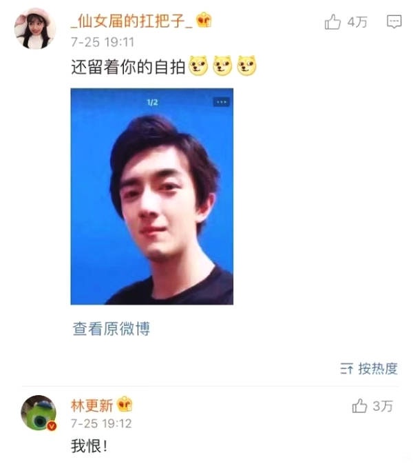 被大全发表情群嘲林v大全只回复了网友字两个来啊图片包表情图片