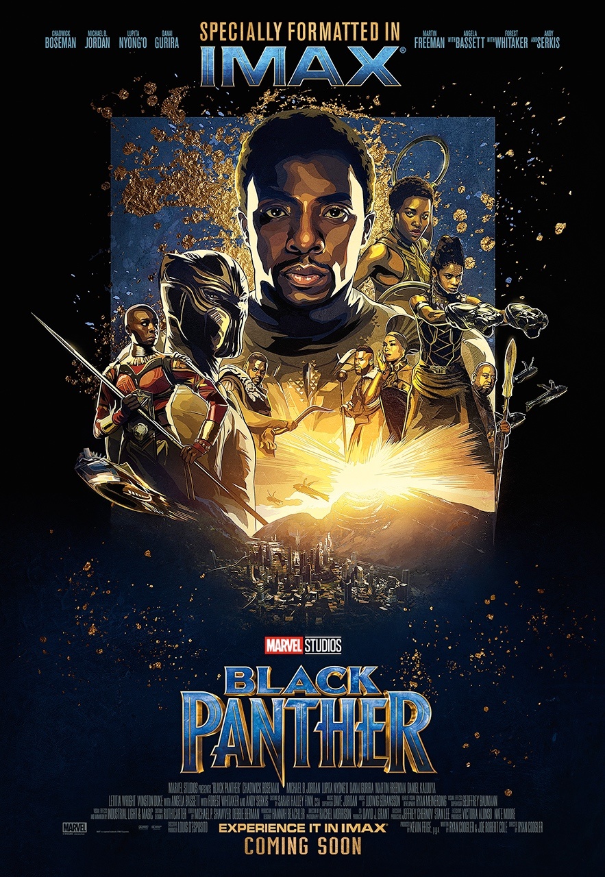《黑豹》曝IMAX海报 呈现2018首部超级英雄片