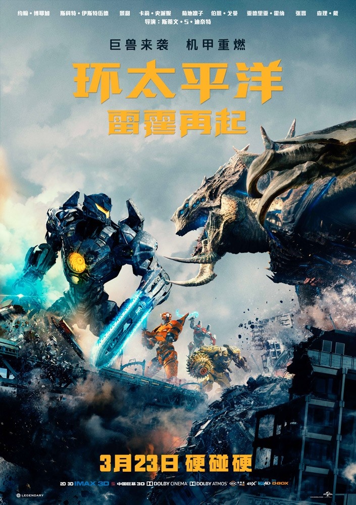 《环太平洋2》创IMAX中国三月首周末票房最佳