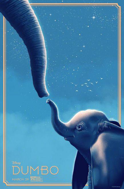 蒂姆·波顿《小飞象》发布全新海报 小象表情温馨