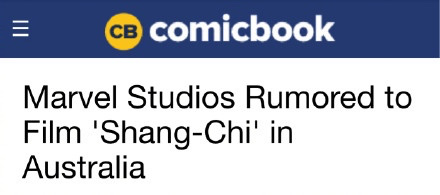 漫威首部华人超级英雄电影《上气》将在悉尼开拍