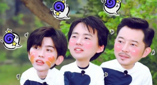 沙溢晒照“沙郭蔡”合体 蔡徐坤对郭麒麟爱不释手