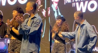 嫌弃！GAI风波后与老婆首同台 欲牵手被抗拒甩开