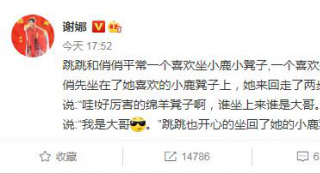 谢娜分享女儿生活片段 网友：这聪明劲不知道像谁
