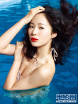 江一燕写真娇艳如花登封面 百分百女孩绚丽绽放