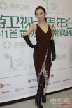 霍思燕低胸秀事业线 陆毅帅气长西服撇嘴扮俏皮
