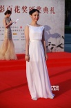 白百何白裙优美典雅 携王耀庆踏金鸡百花红毯