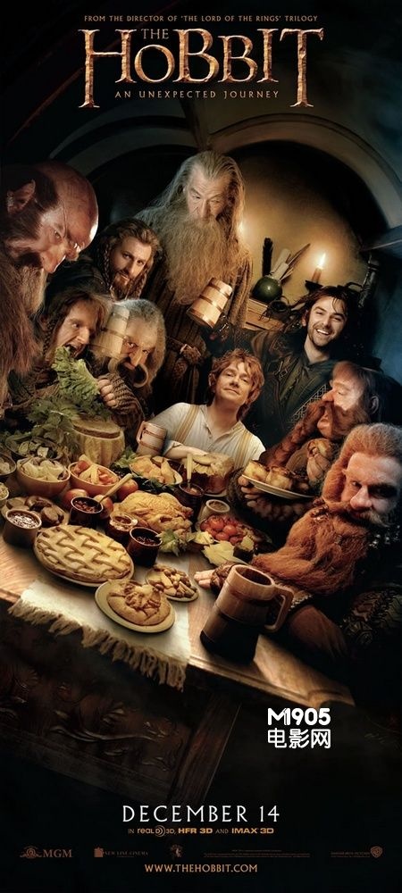 "霍比特人"海报连发 十三矮人寻宝之旅跋山涉水