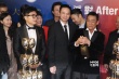 《寒战》庆功众星豪饮 梁家辉开香槟表情超搞怪