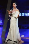 楊舒婷低胸長裙襯優(yōu)雅美麗 憑《愛的替身》獲獎