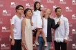蔡明亮《郊游》发布会 主演李康生带侄儿亮相