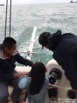 李湘帶愛女王詩齡出海 Angela頭戴花朵學釣魚