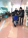張柏芝帶兒子游日本 母子三人逛商場背影有愛