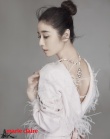 林心如最新大片孕后氣色姣好 深V大秀美背天鵝頸