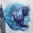 影迷示爱《水形物语》 手绘海报赞绝美鱼人之恋