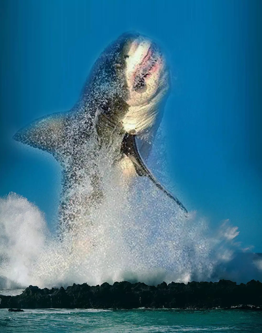 狂暴巨齿鲨图片
