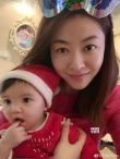 熊黛林雙胞胎女兒難得同框合照 一個隨媽一個隨爸