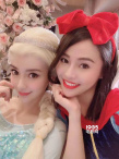 Angelababy慶生照cos冰雪女王 精致似芭比娃娃！