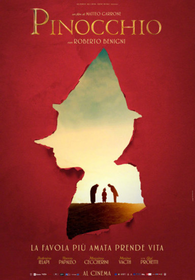 意大利真人版《匹诺曹》曝新海报 卡通趣味十足