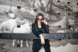 徐藝洋出席時尚活動 挑染發(fā)色all black造型超A