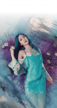 Angelababy人鱼姬造型曝光 蓝发红唇展冷艳气质