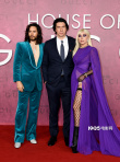 《古驰家族》伦敦首映 GaGa与德赖弗红毯亲密相拥