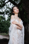 蔣夢婕出席中法電影人交流酒會 透視禮服性感美艷