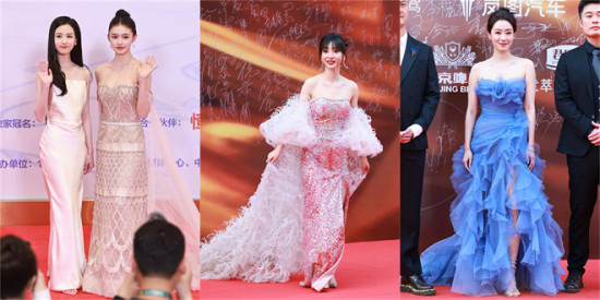 红红火火春节档 关晓彤陈都灵娜扎红毯回顾迎新春