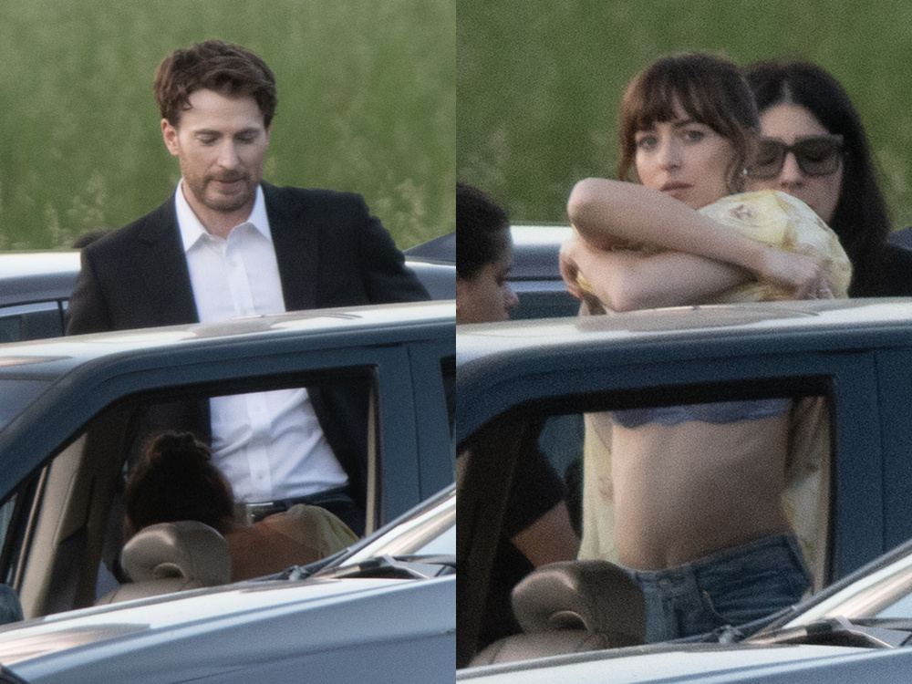 达妹又脱了!《物质主义者》曝路透 美队西装蛊人