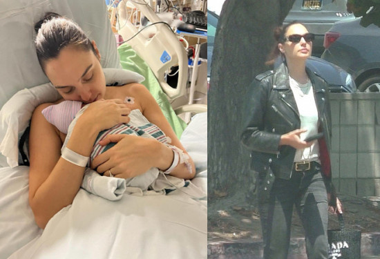 四胎产后3个月现身!盖尔·加朵新街拍酷飒朋克风