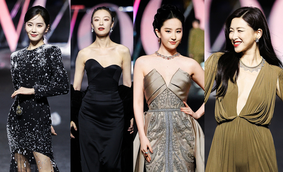 倪妮、刘诗诗、朱珠等出席盛典 刘亦菲伴花雨登台