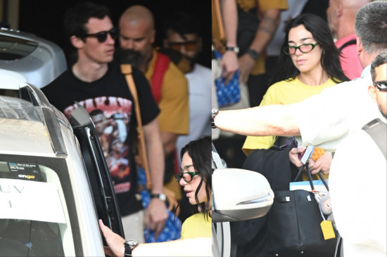 又要断货了!啪姐和男友现身孟买 包上挂中国潮玩