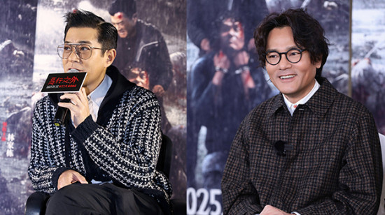 《恶行之外》深圳路演 林家栋想和古天乐拍吻戏？