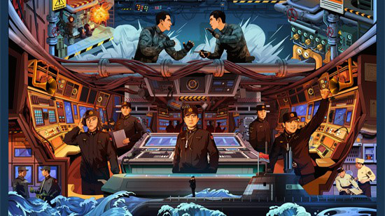 《蛟龙行动》上映倒计时 于适黄轩展开潜艇大战！