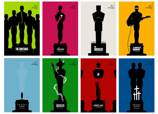 奥斯卡小金人艺术海报第2弹！颁奖典礼进入倒计时