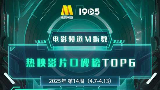 电影频道M指数2025年第14周热映影片口碑榜发布