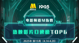 电影频道M指数2025年第15周热映影片口碑榜发布