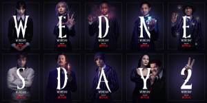 《星期三2》曝角色海報 亞當斯夫婦見縫撒狗糧！