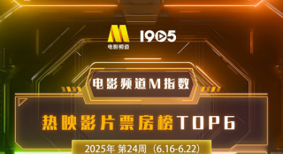 电影频道M指数2025年第24周热映影片票房榜发布