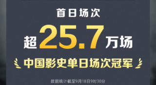超越《哪吒2》！《731》刷新影史首日场次纪录